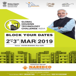 Presenting Global Housing Technology Challenge (GHTC - INDIA) 2019 at Vigyan Bhawan, New Delhi, India
